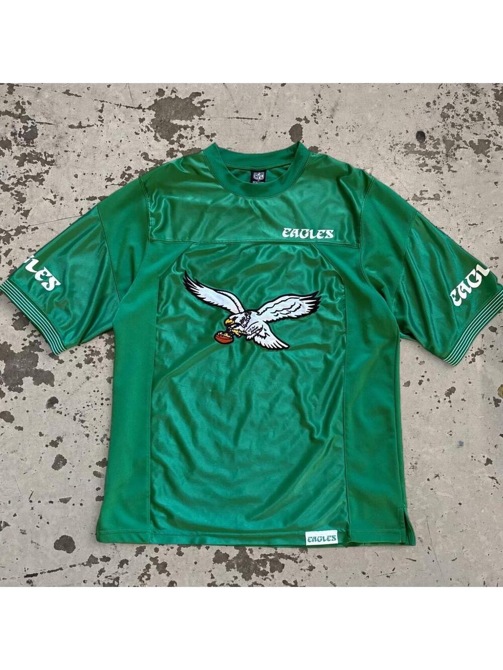 Mens Kelly Green Philadelphia Eagles Jersey Size M